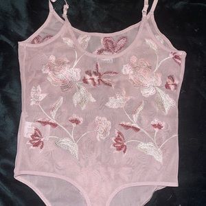 Floral Mesh Bodysuit